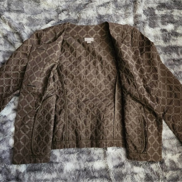 J.Jill Brown Blazer Size XS - Picture 3 of 11